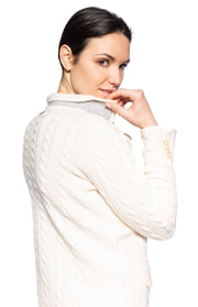 Giacca in cashmere a trecce