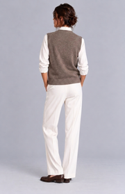 Gilet in cashmere con bottoni