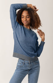 Maglione girocollo a pois