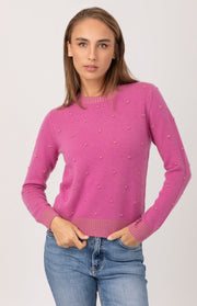 Maglione girocollo a pois