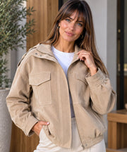 Bomber Sevri effetto suede