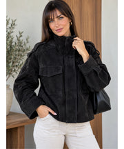 Bomber Sevri effetto suede