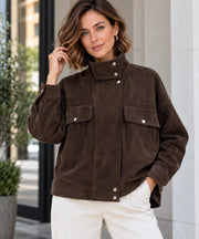 Giacca Ambra effetto suede