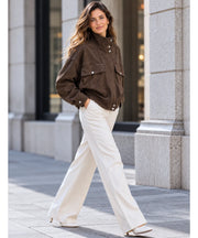 Giacca Ambra effetto suede
