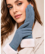Guanti Ciane effetto suede