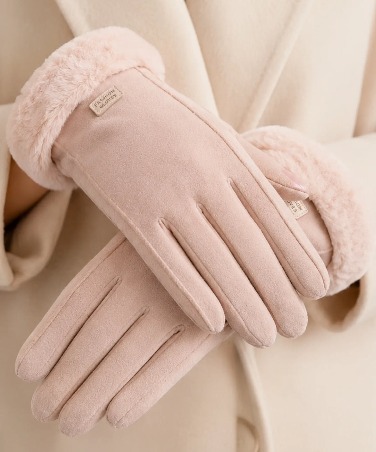 Guanti Ciane effetto suede