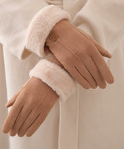 Guanti Ciane effetto suede