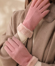 Guanti Ciane effetto suede