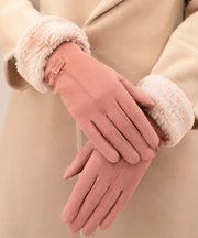 Guanti Ciane effetto suede