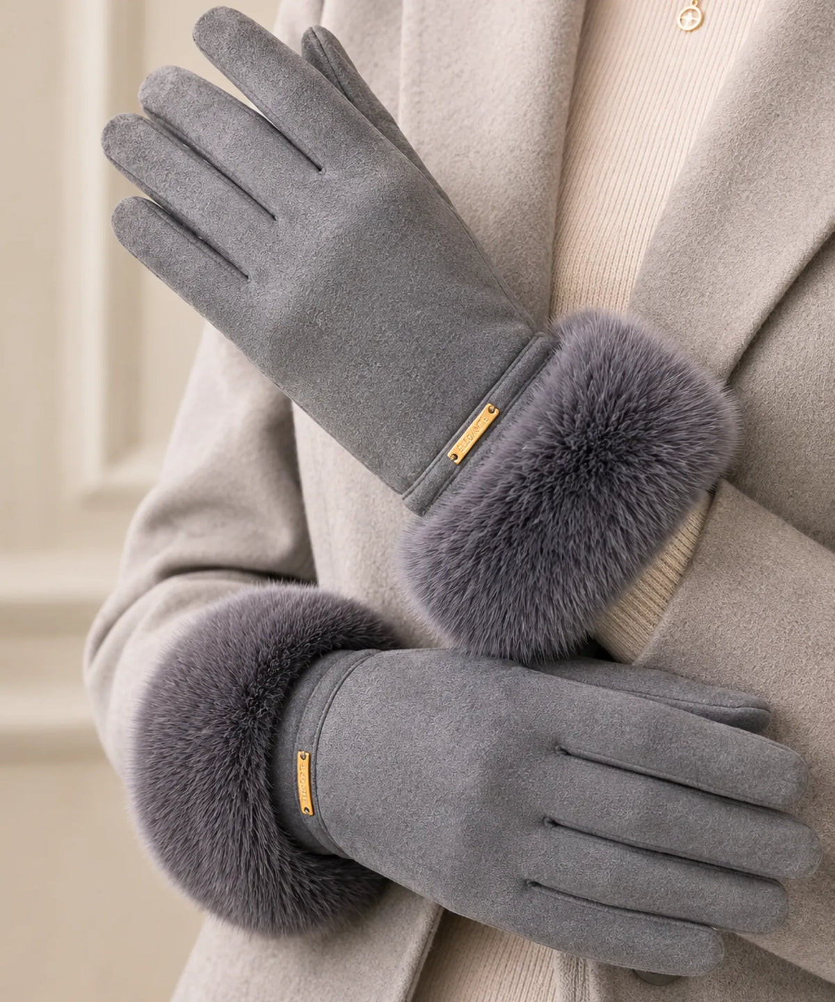 Guanti Chamonix effetto suede