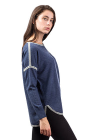 Maglione oversize a contrasto