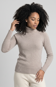 Maglione collo alto 4 fili