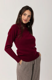 Maglione collo alto 4 fili