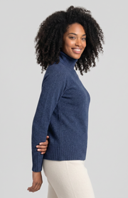 Maglione collo alto 4 fili