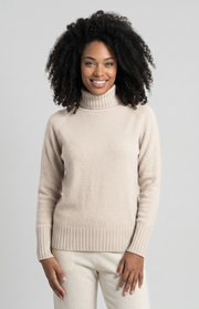 Maglione collo alto 4 fili