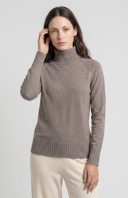 Maglione collo alto 4 fili