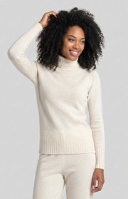 Maglione collo alto 4 fili