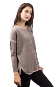 Maglione oversize a contrasto