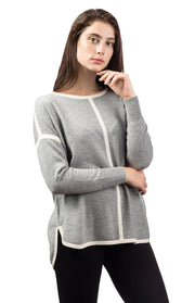 Maglione oversize a contrasto