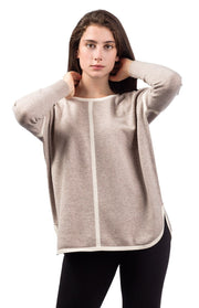 Maglione oversize a contrasto