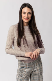 Maglione intrecciato in cashmere