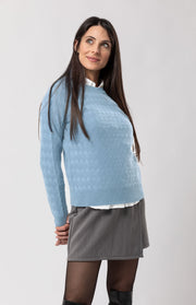 Maglione intrecciato in cashmere