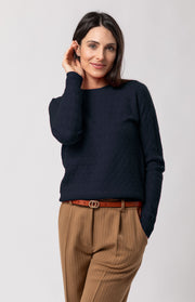 Maglione intrecciato in cashmere
