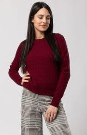 Maglione intrecciato in cashmere