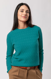 Maglione intrecciato in cashmere