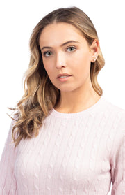 Maglione girocollo a trecce
