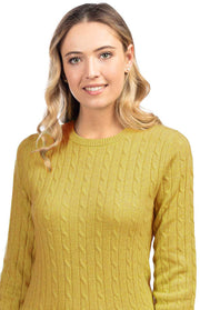 Maglione girocollo a trecce