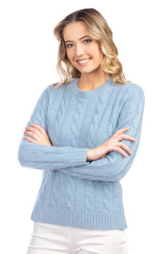 Maglione a trecce grosse