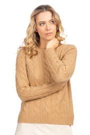 Maglione a trecce grosse
