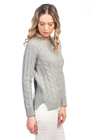 Maglione a trecce grosse
