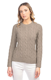 Maglione a trecce grosse