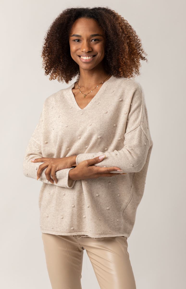 Maglione oversize a pois