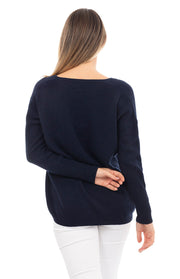 Maglione oversize scollo a V