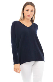 Maglione oversize scollo a V
