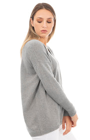 Maglione oversize scollo a V