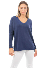 Maglione oversize scollo a V