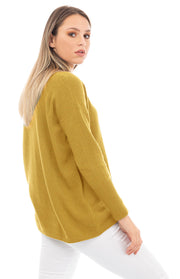Maglione oversize scollo a V