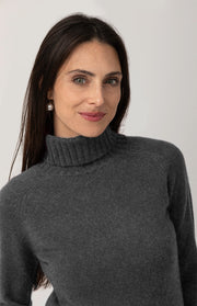 Maglione collo alto 4 fili