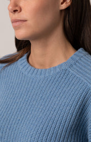 Maglione a coste in cashmere