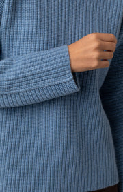 Maglione a coste in cashmere