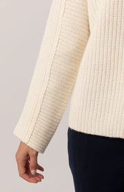 Maglione a coste in cashmere
