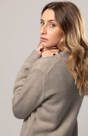Maglione grosso scollo a V