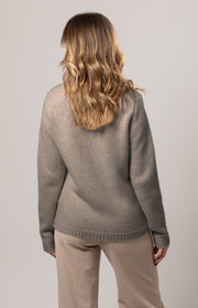 Maglione grosso scollo a V