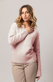 Maglione grosso scollo a V