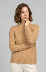 Maglione a trecce grosse