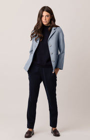 Blazer con pinces lana e cashmere